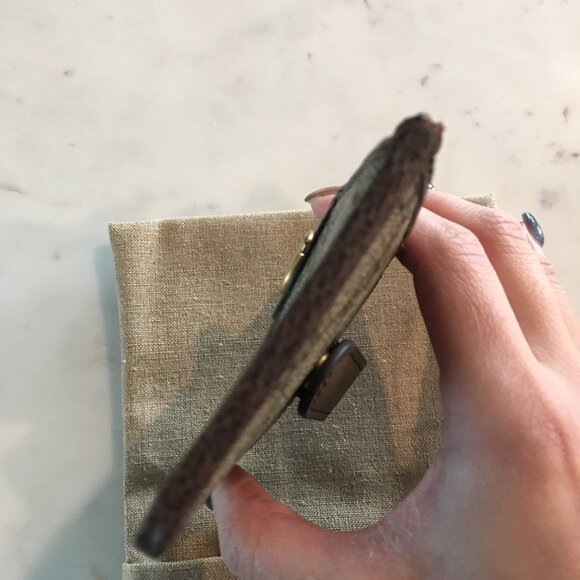 GUCCI Ophidia Coin Purse/Card Holder Brown/Beige - Picture 8 of 9